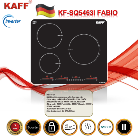 Bếp 3 Từ KAFF KF-SQ5463I Fabio